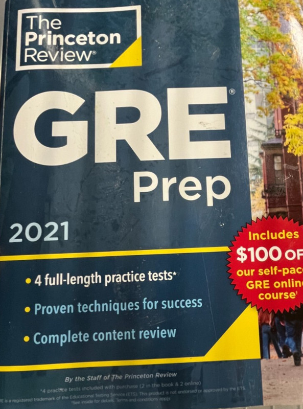 Graduate School Test Preparation Ser.: Princeton Review GRE Prep 2022 book