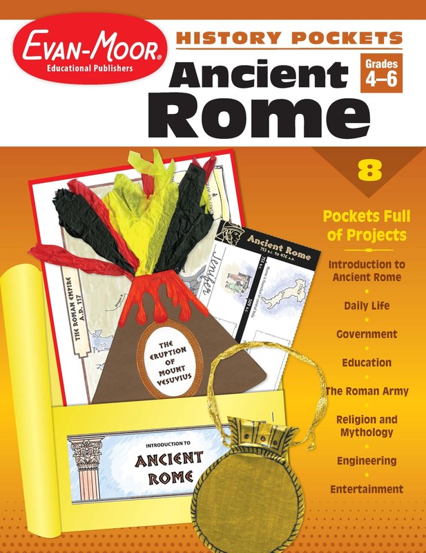 History Pockets: Ancient Rome, Grades 4-6+ – paperback Evan-Moor Educational…