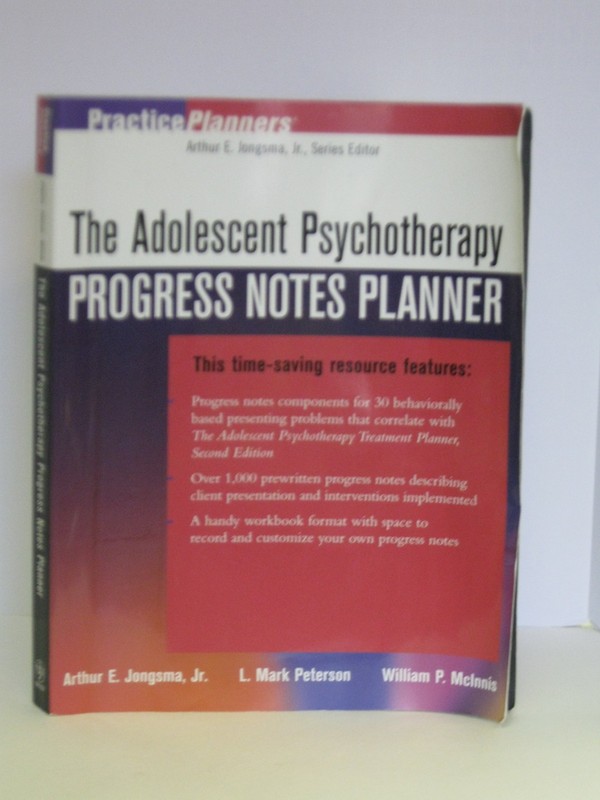 The Adolescent Psychotherapy Progress Notes Planner