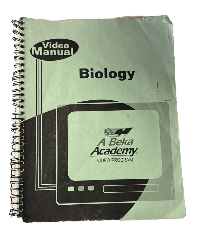 ABeka grade 10 / 10th Biology 10 Video Manual Abeka Academy Video Program Book