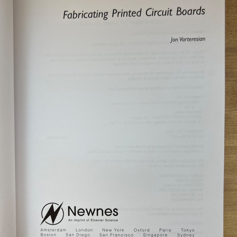 Fabricating Printed Circuit Boards by Jon Varteresian CD-ROM w/ PC board tools gallery