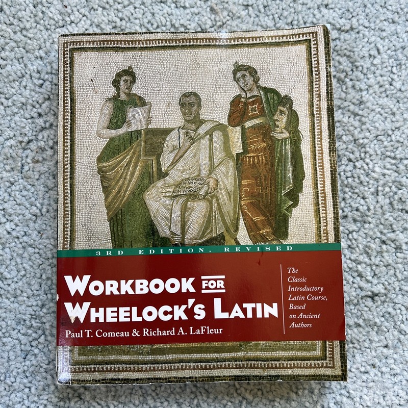 Workbook for Wheelock’s Latin 3rd Ed. Revised – Richard A. LaFleur Unused
