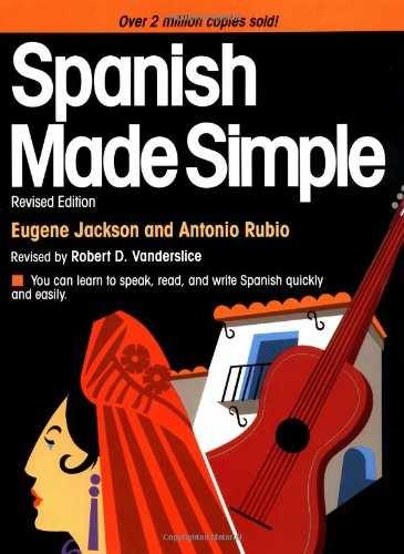 Spanish Made Simple – Paperback, by Jackson Eugene – Very Good q