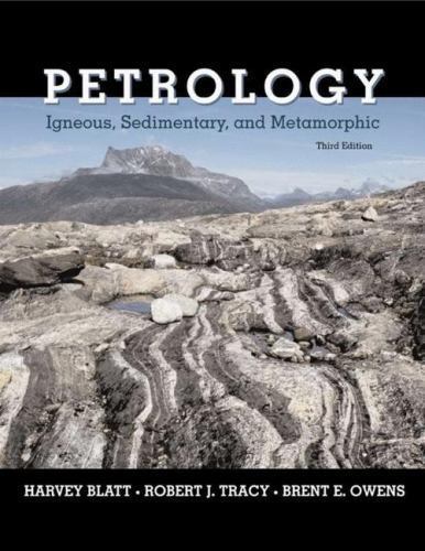 Petrology: Igneous, Sedimentary, and Metamo- 0716737434, Harvey Blatt, hardcover