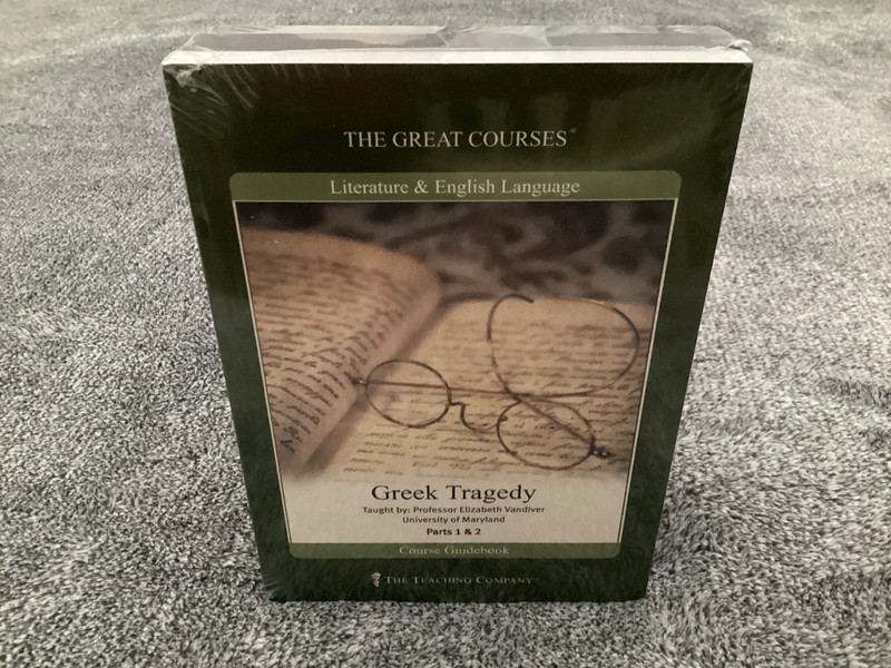 Great Courses: GREEK TRAGEDY Literature (DVD & Guidebook Set) Parts 1 & 2 NEW