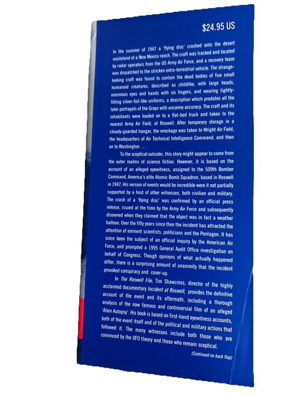 The Roswell Files [Hardcover / Dust Jacket] By Tim Shawcross - FREE Shipping gallery