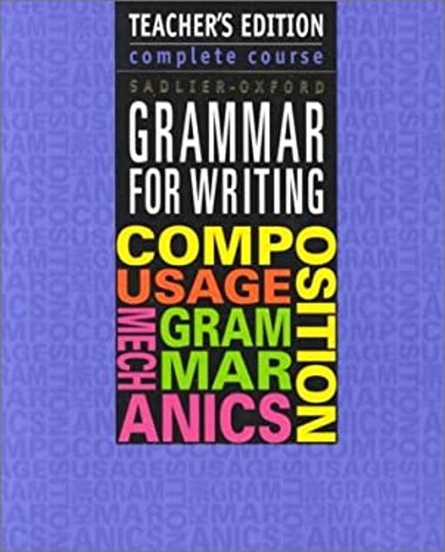 Grammar for Writing, Complete Course, Grade 12 Hardcover