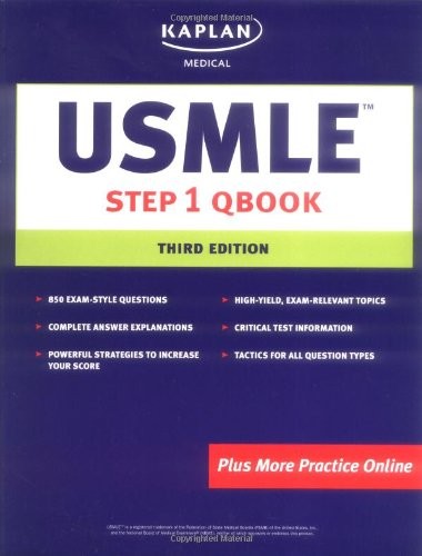 KAPLAN MEDICAL USMLE STEP 1 QBOOK 3RD EDITION By . Kaplan *Excellent Condition*
