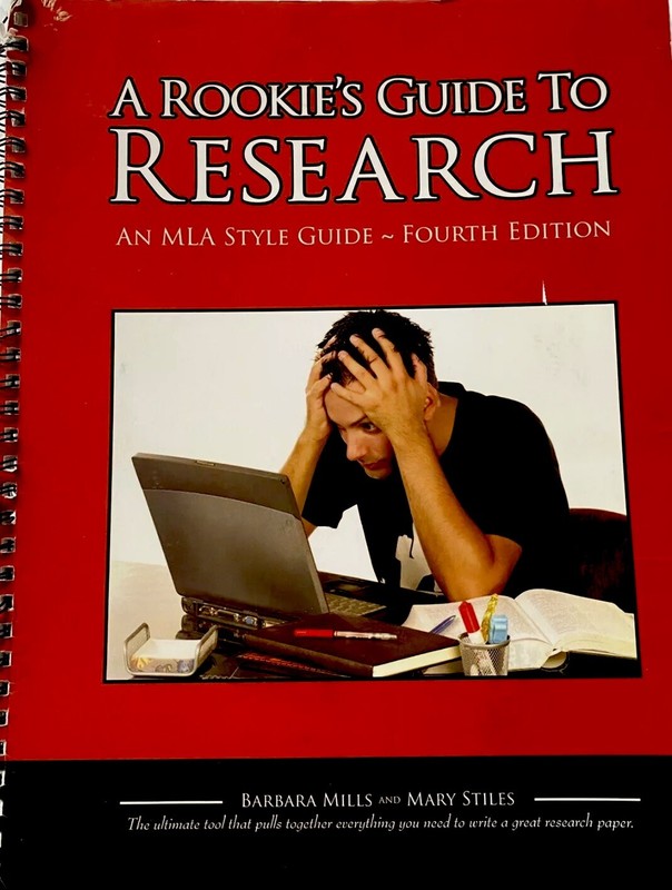 Rookies guide to research MLA style guide to high school papers FREE SHIPPING gallery
