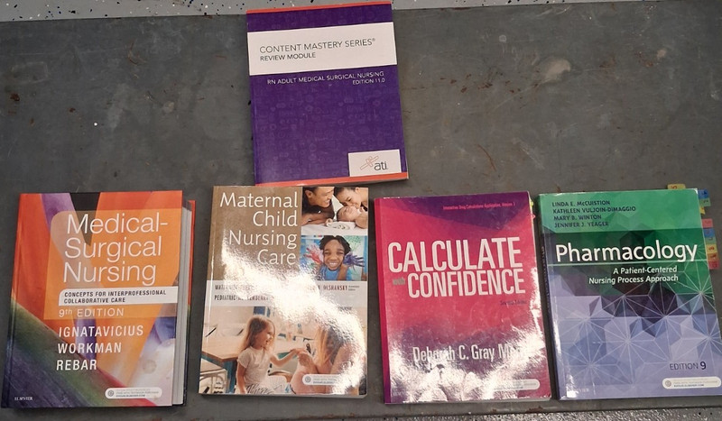 Elsevier ATI Nursing Textbook Lot Medical-Surgical Maternal Child 9th 11th Ed