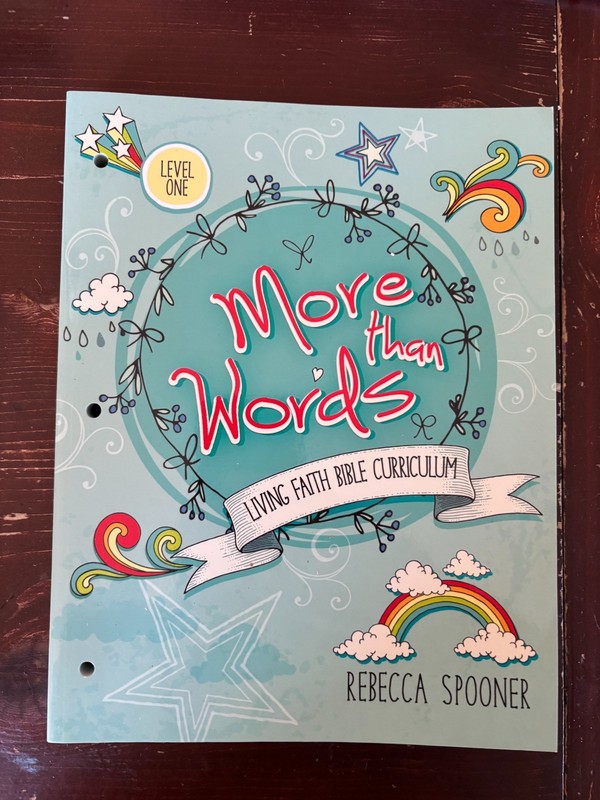 Master Books MORE THAN WORDS Level 1 Living Faith Bible Curriculum Masterbooks