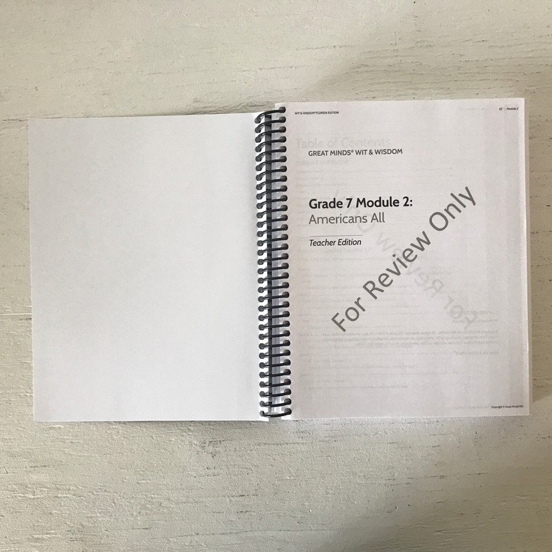 Great Minds Wit & Wisdom FL Teacher Edition Grade 7 Module 2 Review Only Ed gallery