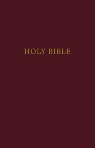 KJV, Pew Bible, Large Print, Hardcover, Burgundy, Red Letter Edition, Comfort Pr