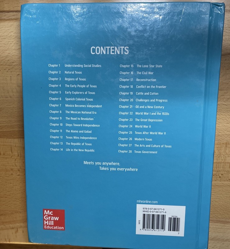Texas History Textbook 2016 McGraw-Hill Education Hardcover gallery