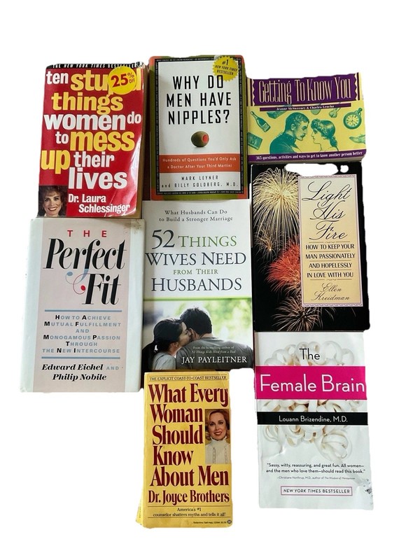 Self Help Marriage Relationship Books Sex Intimacy Lot 7 Women Men Clean No Smok