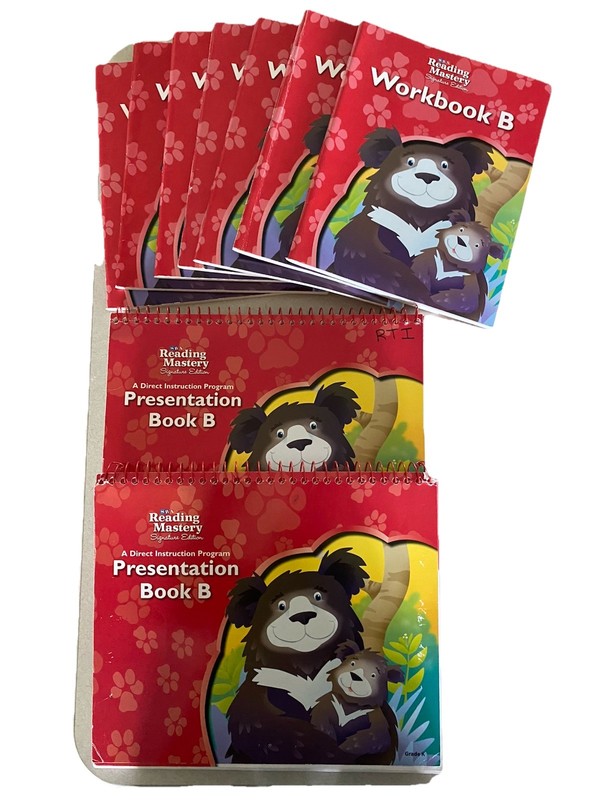SRA Reading Mastery Grade K Signature Ed Level B Lot: 2 Presentation 7 Workbook