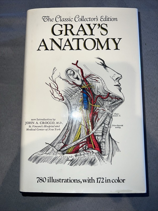 Vintage Gray’s Anatomy Collector’s Ed Henry Gray HC White DJ Med Textbook 1977