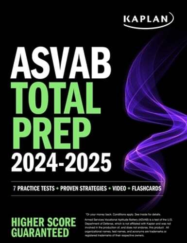 ASVAB Total Prep 2024-2025: 7 Practice Tests + Proven Strategies + Video +: Used