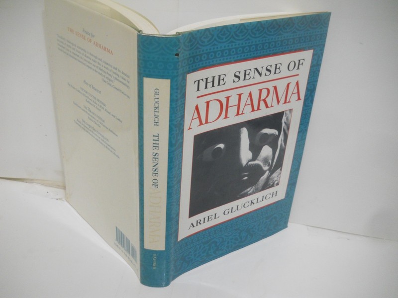 The Sense of Adharma by Ariel Glucklich~ Near Mint looks unread~ Ships Boxed