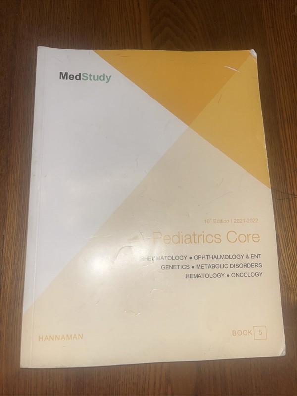 MedStudy Pediatrics Core 10th Edition 2021-2022 by Hannaman Book 5