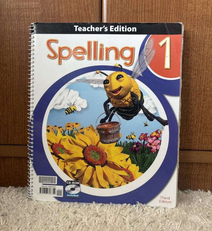 BJU Press Spelling 1 Teacher’s Edition Third Edition 2015 Ring/Wire Bound