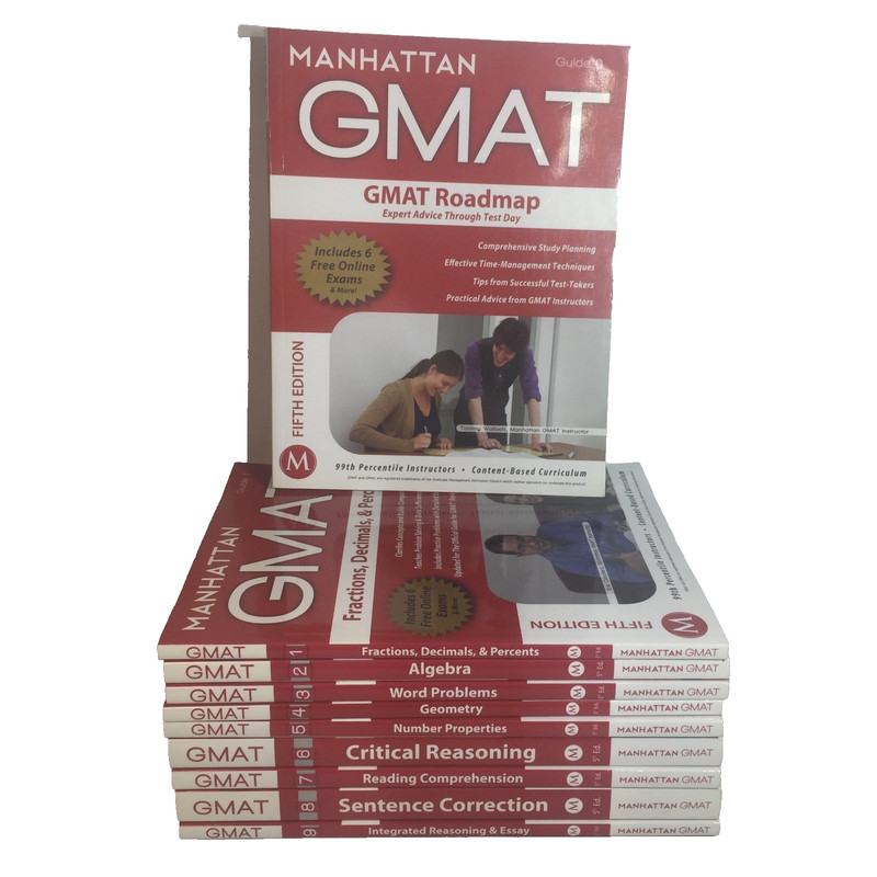 Manhattan GMAT 5th Edition Complete Set 10 Book Lot Test Preparation Study