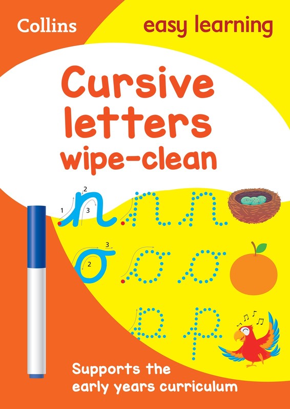 Collins Easy Learning Preschool â Cursive Letters Age 3-5 Wipe Clean Activi…