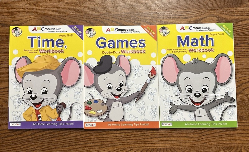 Lot of 3 ABC Mouse Early Learning Academy Time & Seasons & Weather, Games, Math