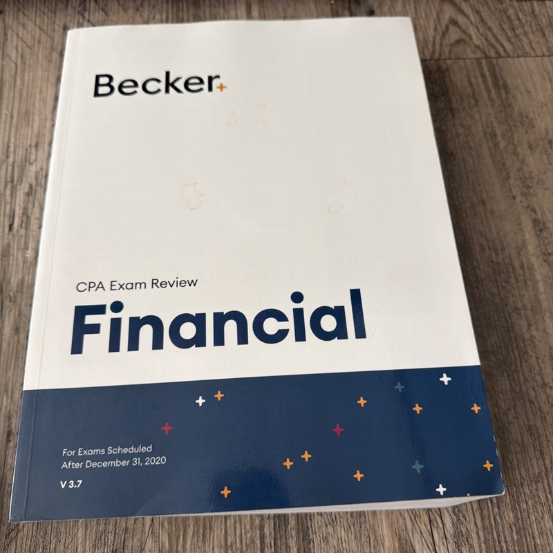 Becker Professional Education CPA Exam Review – V 3.7 Financial Textbook by…