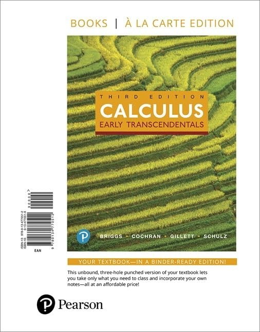 Calculus: Early Transcendentals, 3rd Ed. Briggs BRAND NEW