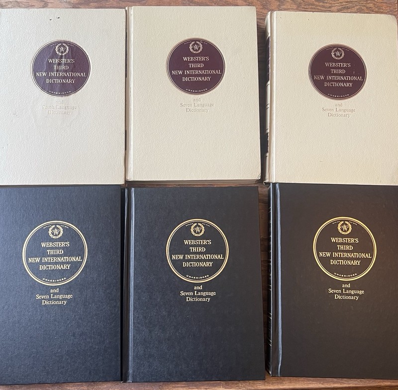 3 Volume Webster’s Third New International Dictionary & 7 Language Dictionary