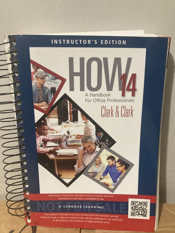 HOW 14: A Handbook for Office Professionals, Spiral bound – Instructor’s Edition