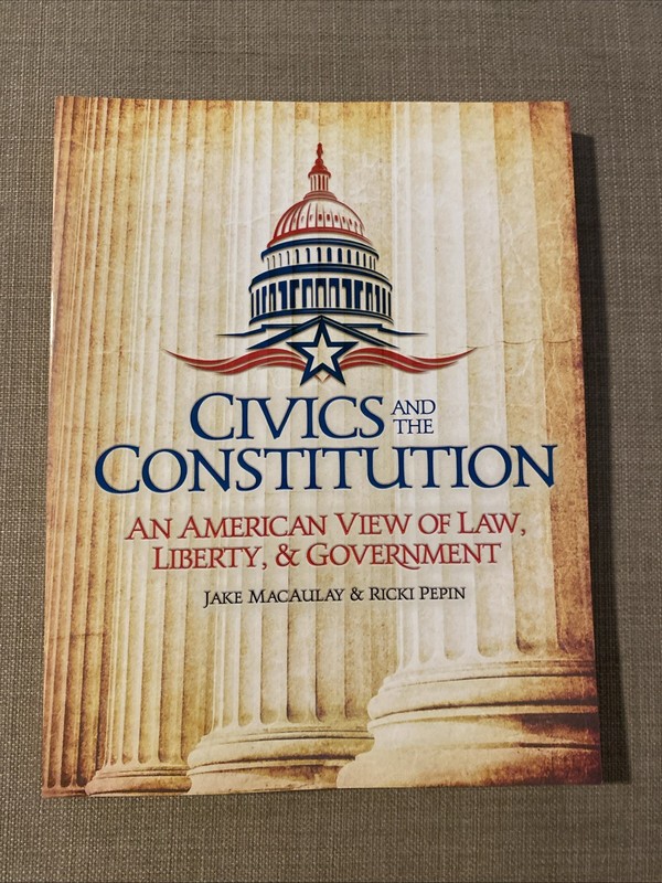 Civics and the Constitution Student Book Master Books **cut Back Cover