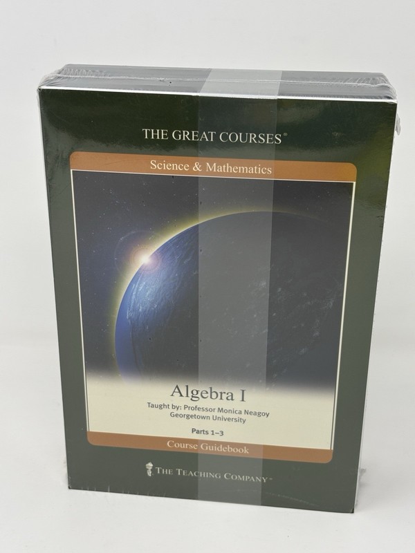 Algebra I by Monica Neagoy – Great Courses DVD Set & Booklet NEW Factory Sealed