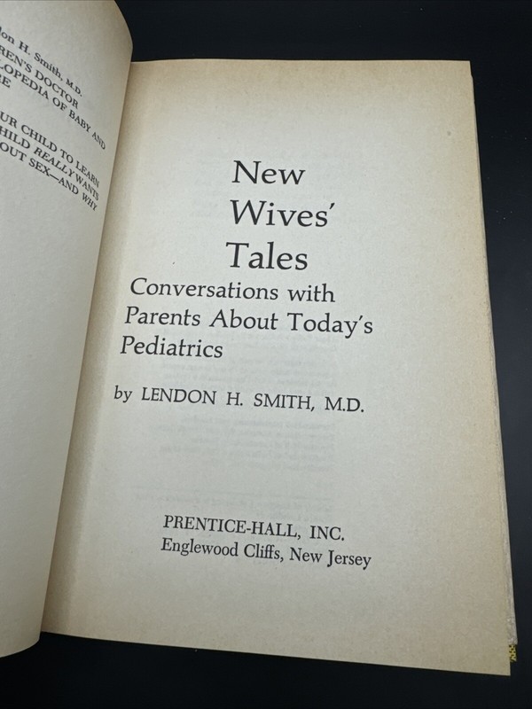 SIGNED New Wives' Tales Conversations With Parents Lendon Smith HCDJ 1974 D1 gallery