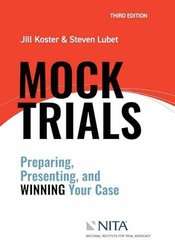 Mock Trials: Preparing, Presenting, – Paperback, by Koster Jill R.; – Acceptable