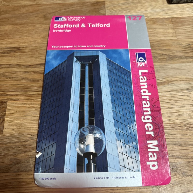 OS, Ordnance Survey Landranger map, 127, Stafford & Telford
