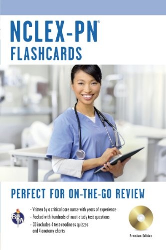 NCLEX-PN FLASHCARD BOOK PREMIUM EDITION WITH (NURSING TEST By Rebekah Warner
