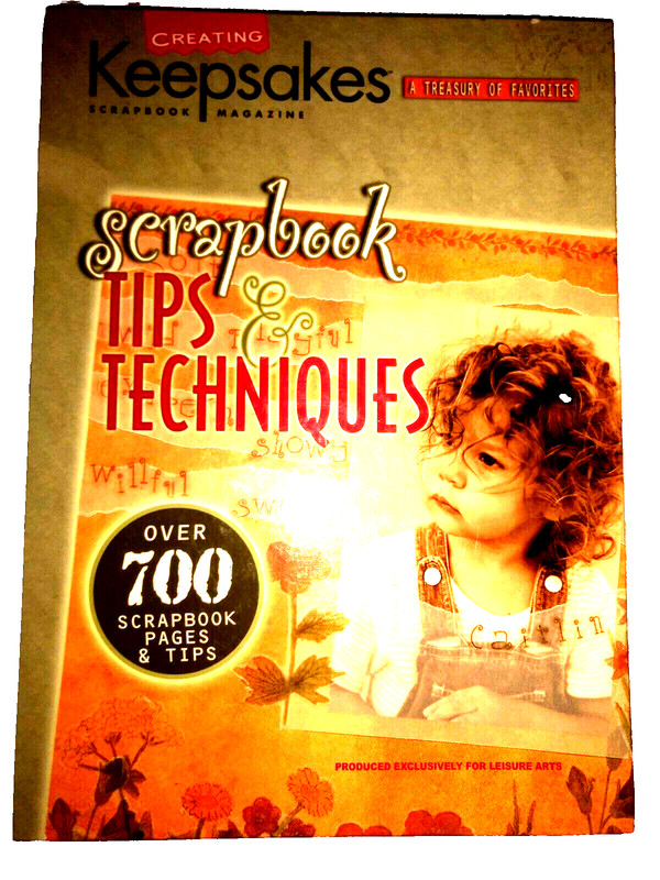 KEEPSAKES SCRAPBOOK TIPS & TECHNIQUES-Hardback-ISBN#1574864068