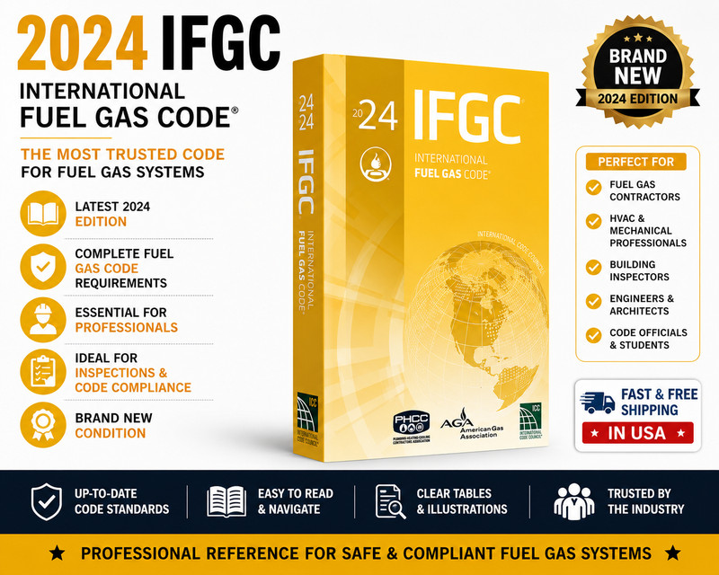 2024 International Fuel Gas Code Paperback By ICC ( IFGC 2024 ) , Free Shipping gallery