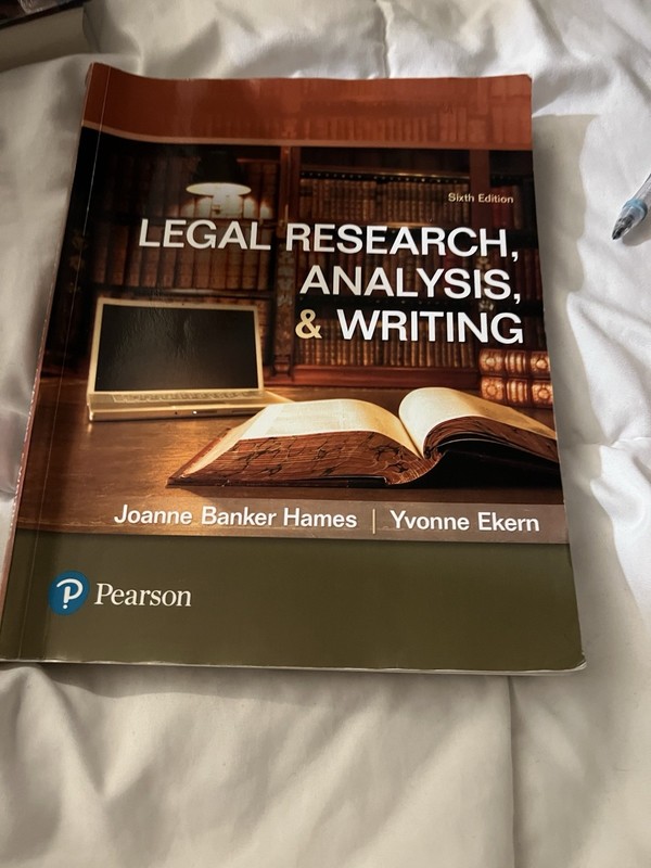 Legal Research & Writing 6th Ed Hames Ekern CLEAN FAST SHIP