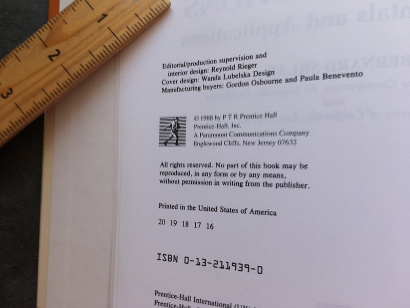 Digital Communications Fundamentals and Applications HC Book by Bernard Sklar gallery
