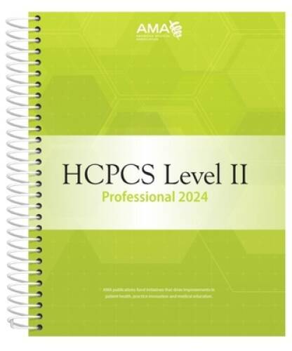 HCPCS 2024 Level II Professional Edition - Spiral-bound By AMA - GOOD