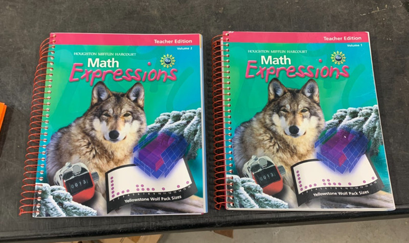 Math Expressions Grade 6 Volumes 1 and 2 Teacher’s Edition 2012 HMH