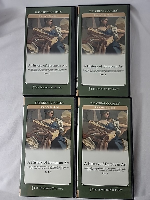 Great Courses : A History of European Art Parts 1-4 & Guidebook -8 DVD -FREE SHP