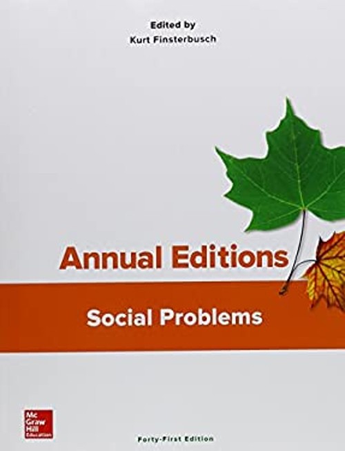 Annual Editions: Social Problems, 41/e Paperback Kurt Finsterbusc