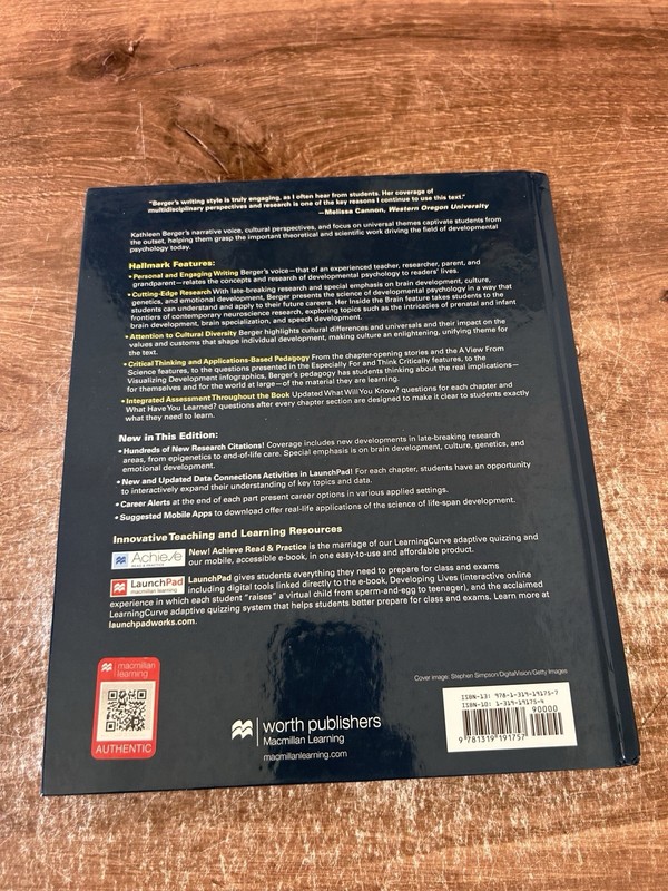 Developing Person Through the Life Span by Kathleen Stassen Berger (2019,... gallery
