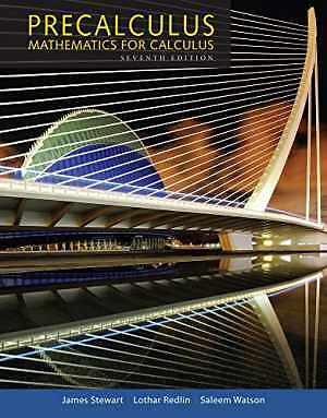 Precalculus: Mathematics for – Hardcover, by Stewart James Redlin – Acceptable