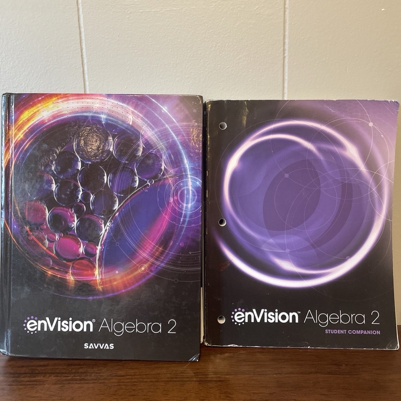 enVision Algebra 2 Savvas Textbook With Student Companion Workbook