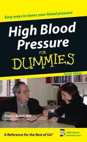 High Blood Pressure for Dummies Pocket – Paperback, by Alan L Rubin – Very Good
